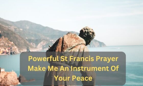 St Francis Prayer Make Me An Instrument Of Your Peace