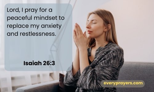 A Prayer for Peaceful Mindset