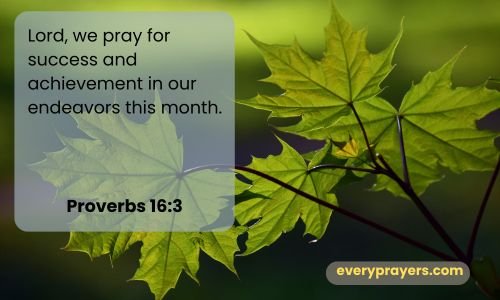 A Prayer for Success and Achievement in August