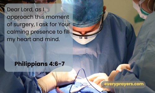 A Prayer for Calmness Before Surgery