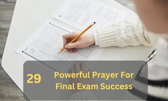 Prayer For Final Exam Success