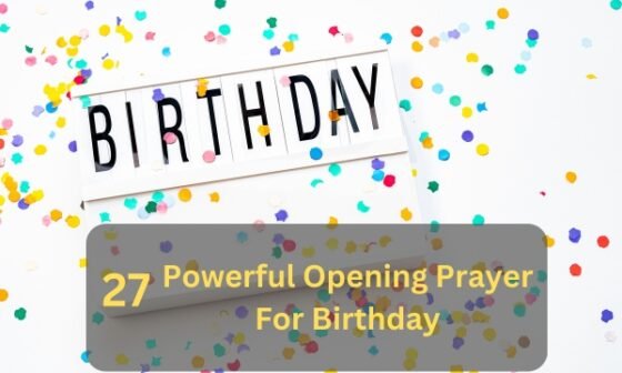 Opening Prayer For Birthday