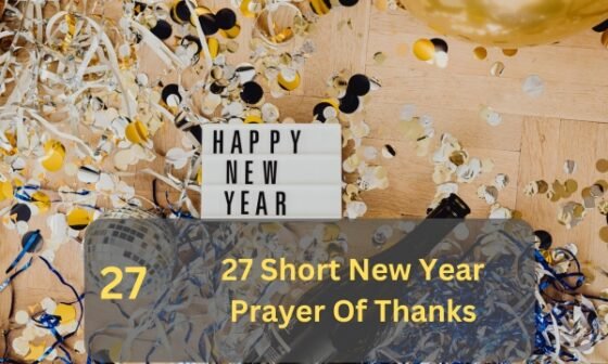 Short New Year Prayer Of Thanks