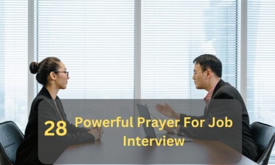 Prayer For Job Interview