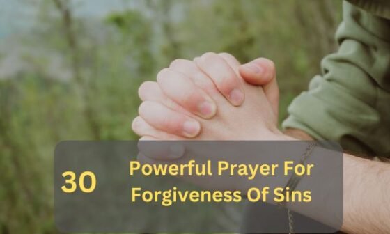 Prayer For Forgiveness Of Sins