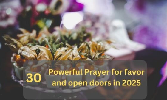 Prayer for favor and open doors in 2025