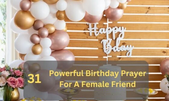 Birthday Prayer For A Female Friend