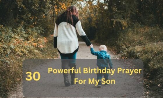 Birthday Prayer For My Son